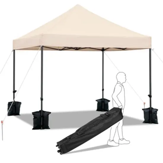 Yaheetech Pop-up Waterproof Canopy 10'x10' image {13}