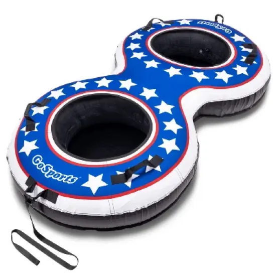 GoSports Heavy-Duty 2 Person Winter Snow Tube with Premium Canvas Cover image {7}