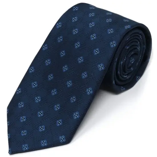 Men's Geometric Design Micro Fiber Poly Woven Regular Neck Tie image {5}
