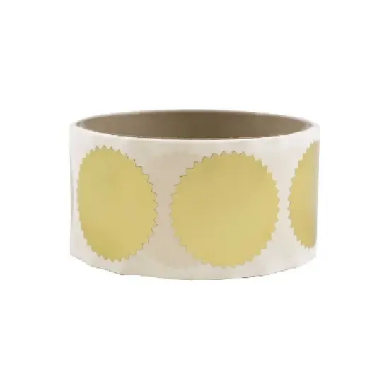 JAM Paper Circle Round Label Wafer Seals w/Serrated Edges 0.75" Diameter Gold 2263765 image {1}