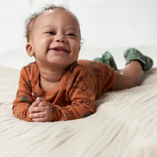 Gerber Baby Boys' Long Sleeve Onesies&reg; Bodysuits, 6-Pack image {3}