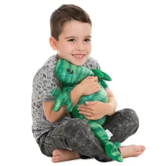 Manimo Weighted Green Frog Plush - 5.5 Pounds - Weighted Sensory Tool image {1}
