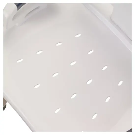 Drive Medical Premium Series Shower Chair with Back & Arms - Padded Commode-Style Seat image {4}