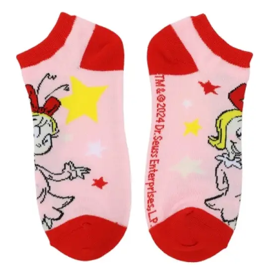 The Grinch Character Art Women's 5-Pair Ankle Socks-OSFA image {3}