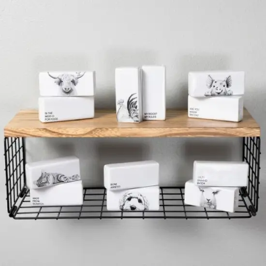 Pavilion Gift Company - Are you Makin' Bacon? - Pig - Salt and Pepper Shaker - Stoneware Set Piggy Piglet Farm Animals Kitchenware image {4}