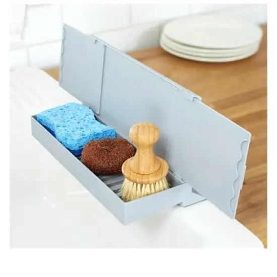The Lakeside Collection Sink Splash Guard with Organizer image {3}