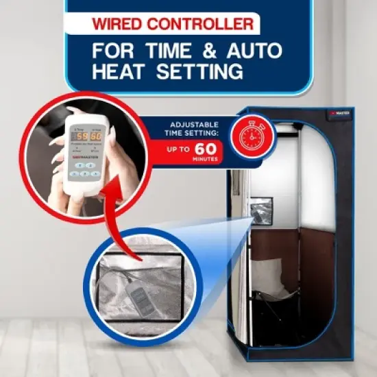 Compact Infrared Home Sauna: Easy Sit-in Design, Spa Size, Detox Therapy, Foldable Chair, Energy Efficient, Zippers for Reading, image {4}