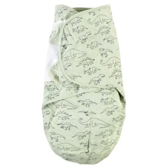 Hudson Baby Infant Boy Quilted Cotton Swaddle Wrap 3pk, Dinosaur, 0-3 Months image {4}