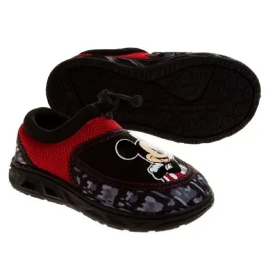 Disney Mickey Mouse Boys Water Shoes - Pool Aqua Socks for Kids- Sandals Bungee Slip On Waterproof Beach Slides Quick Dry (Toddler/Little Kid) image {4}