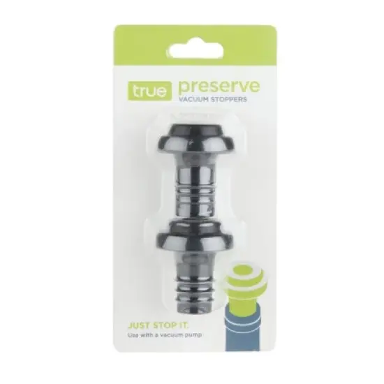 True Preserve: Vacuum Seal Stoppers bottle preserver, Wine Bottle Cork Set, Wine Saver and Stopper, Accessories for Wine Bottles, Black, Set of 2 image {6}