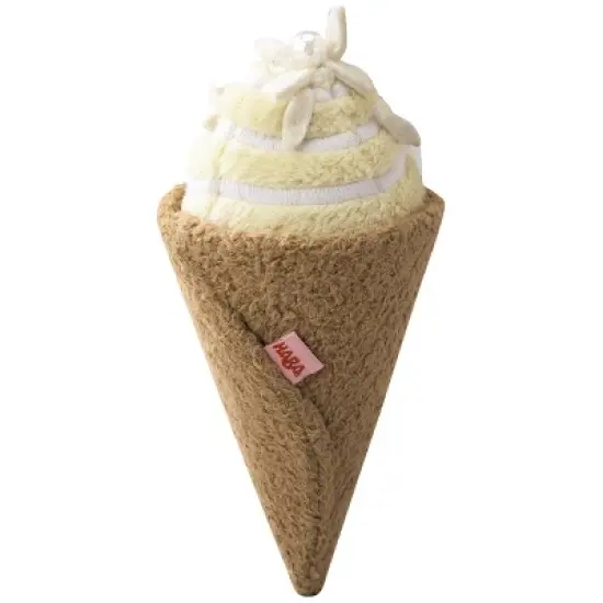 HABA Biofino Ice Cream Venezia - 2 Pretend Play Plush Cones with Reversible Scoops (4 Flavor Combos) image {7}