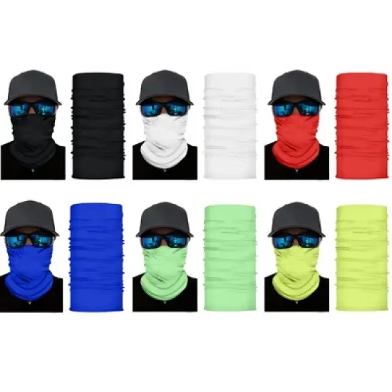 6 Pack Neck Gaiters Versatile for Outdoor Sports Work or Travel image {5}