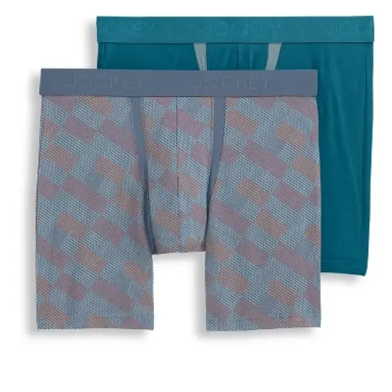 Jockey Men's Big Man Chafe Proof Pouch Cotton Stretch 6" Boxer image {6}