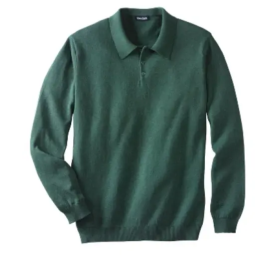 KingSize Men's Big & Tall Lightweight Polo Sweater image {3}