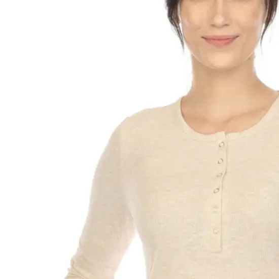 White Mark Women's Waffle Pajama Set image {3}