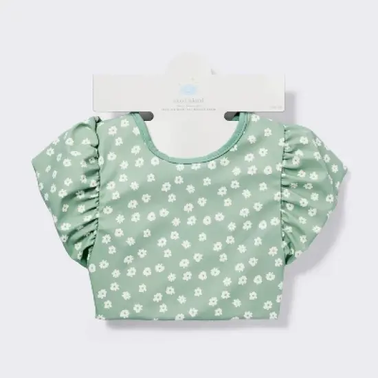 Short Sleeve Bib - Floral Ruffle - Cloud Island&trade; image {3}
