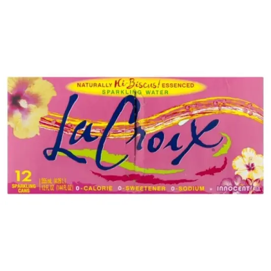 La Croix Hibiscus Sparkling Water - Case of 2/12 pack, 12 oz image {3}