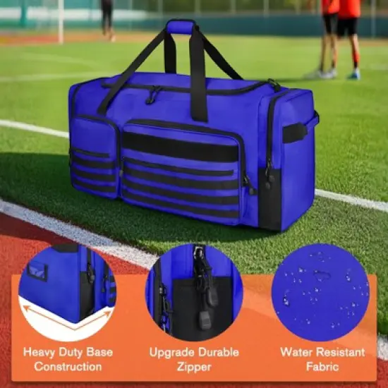 130L Heavy Duty Large Duffle Equipment Bag,Catchers Gear Bag with Shoe Compartment,Baseball Duffle Bag image {4}