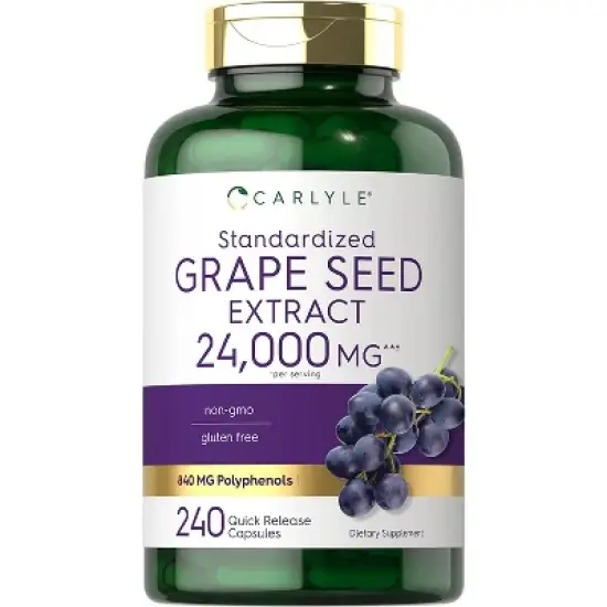 Carlyle Grape Seed Extract 24,000mg Equivalent | 240 Capsules image {2}