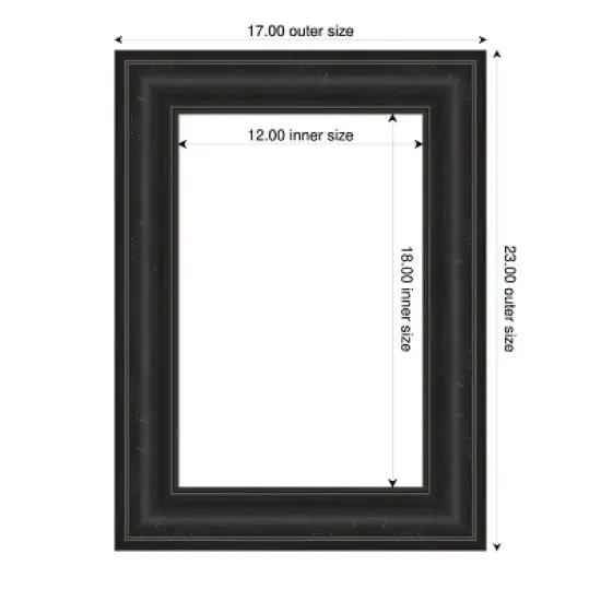 Amanti Art Shipwreck Black Framed Dry Erase Magnetic Board image {4}