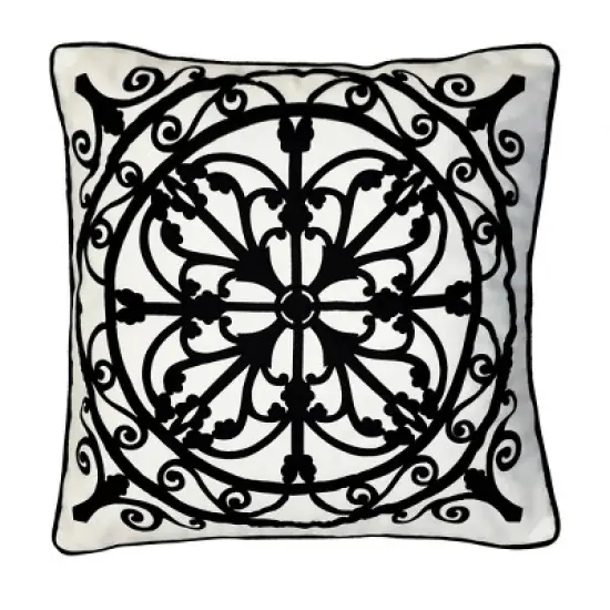 20"x20" Edie@Home Arabesque Tile Lasercut Square Indoor Outdoor Throw Pillow Woven Polyester image {5}