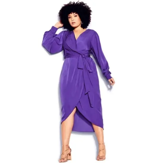 Women's Plus Size Opulent Dress - royal purple | CITY CHIC image {2}