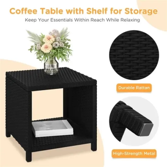 Yaheetech 5-Piece Patio Furniture Set with Cushions & Pillows for Backyard, Porch, Garden image {5}