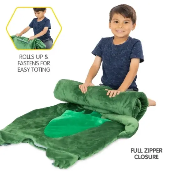 Bixbee Dinosaur Sleeping Bag - Green image {2}