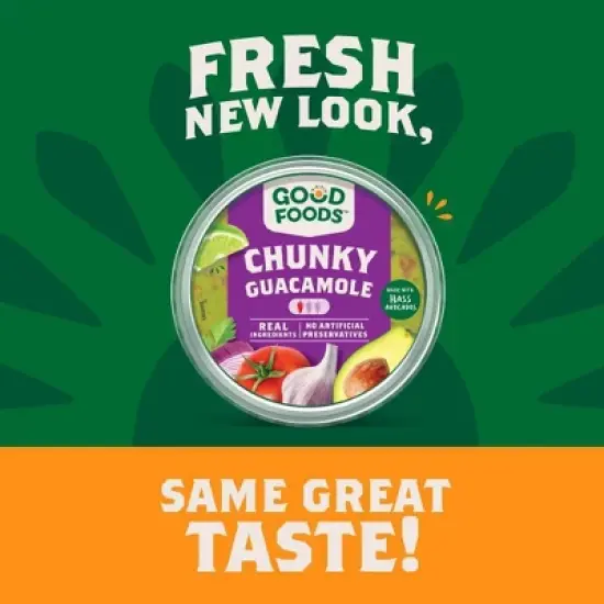 Good Foods Chunky Traditional Guacamole - 7oz image {3}