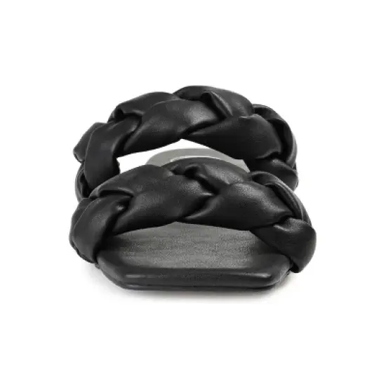 Journee Collection Womens Arietta Slide Low Block Heel Sandals image {5}