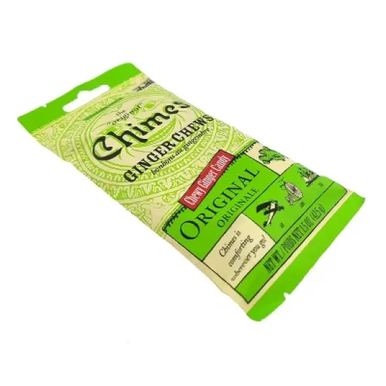 Chimes Ginger Chews Original Flavor Real Ginger 1.5 Oz. (Pack of 6) image {2}