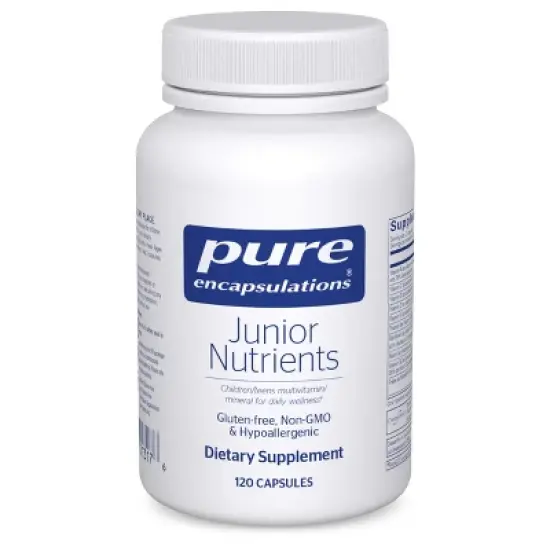 Pure Encapsulations Junior Nutrients - Kids & Teens Multivitamin - Without Iron - With Calcium, Vitamin D3 & C - Non-GMO & Vegetarian - 120 Capsules image {8}