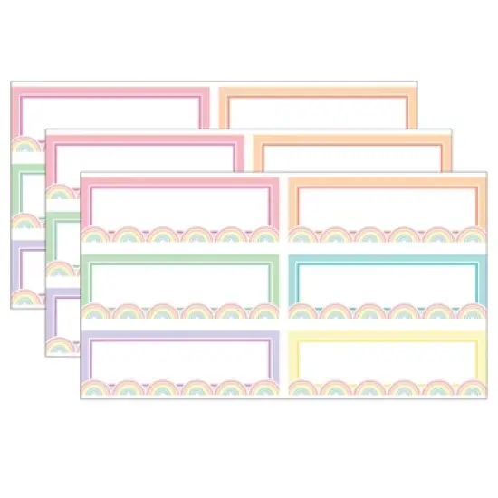 Teacher Created Resources&reg; Pastel Pop Rainbow Labels Magnetic Accents, 20 Per Pack, 3 Packs image {4}
