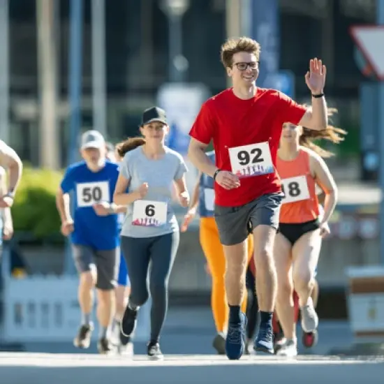 Unique Bargains Waterproof Reusable Tearproof Running Bib Numbers White 7 x 4 Inch 500 Pcs image {5}