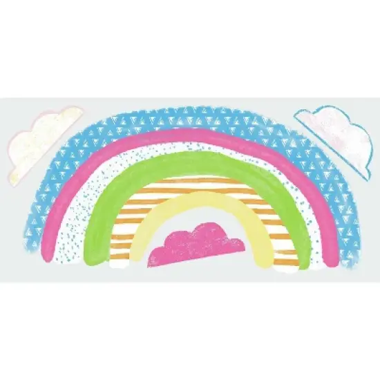 RoomMates Pattern Rainbow Peel and Stick Giant Wall Decal image {3}