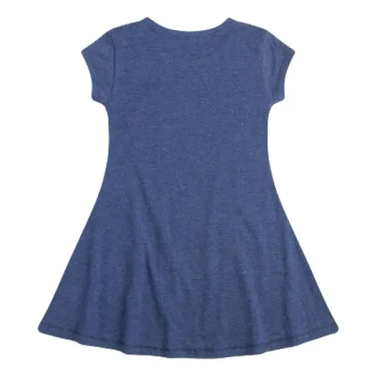 Girls' - Teenage Mutant Ninja Turtles - Merry Christmas Dude Fit & Flair Cap Sleeve Graphic Dress image {2}