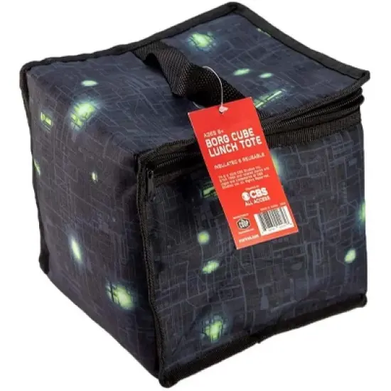 Crowded Coop, LLC Star Trek The Next Generation Borg Cube Lunch Tote image {2}