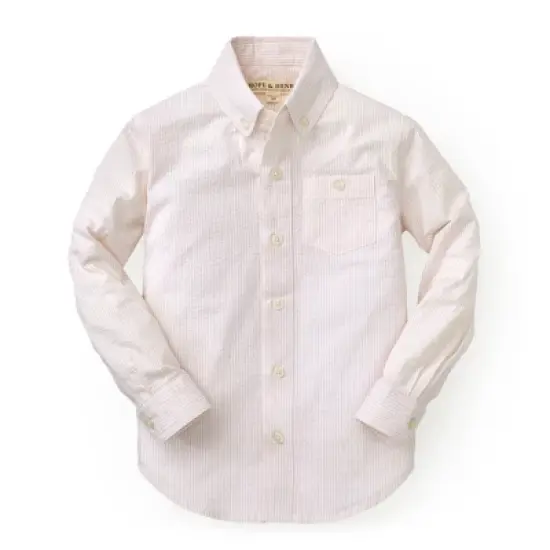 Hope & Henry Boys' Poplin Button Down Shirt, Kids image {15}