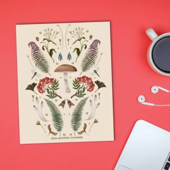 Willow Creek Press 7.5"x9.5" 2026 Magic Mushroom Booklet Monthly Planner image {4}