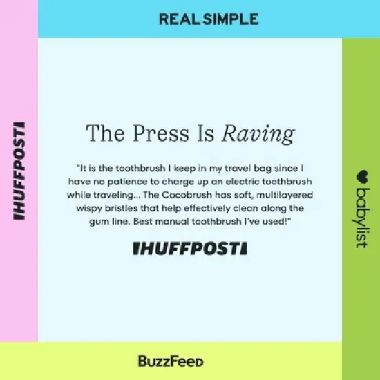 Cocolab Cocobrush Extra-Soft Toothbrush - Tickled Pink image {9}