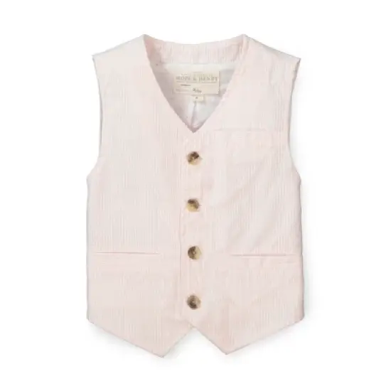 Hope & Henry Boys' Seersucker Suit Vest, Toddler image {6}