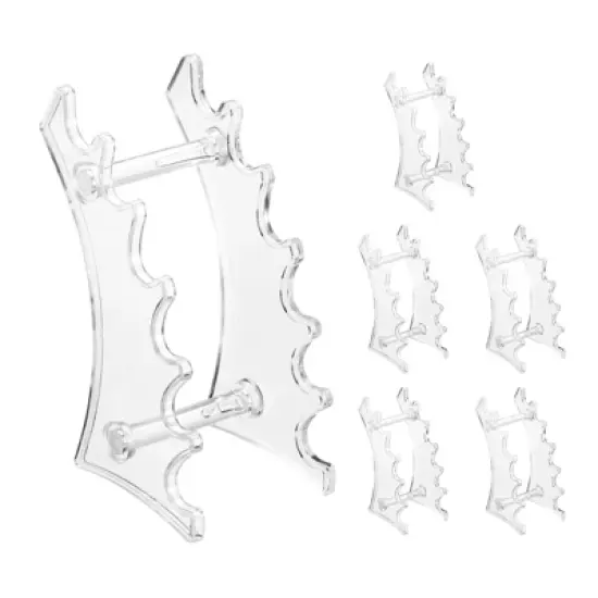 Unique Bargains Acrylic Space-Saving Quality Material Pen Holder image {8}