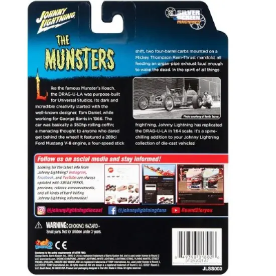 The Barris Dragula "Hobby Exclusive" 1/64 Diecast Model Car by Johnny Lightning image {3}