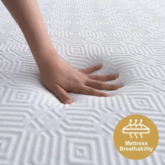 Twolike 10" Copper-Infused Cooling Gel Memory Foam Mattress image {6}