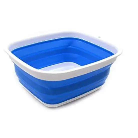 SAMMART Collapsible Wash Tub - Foldable Dishpan image {7}