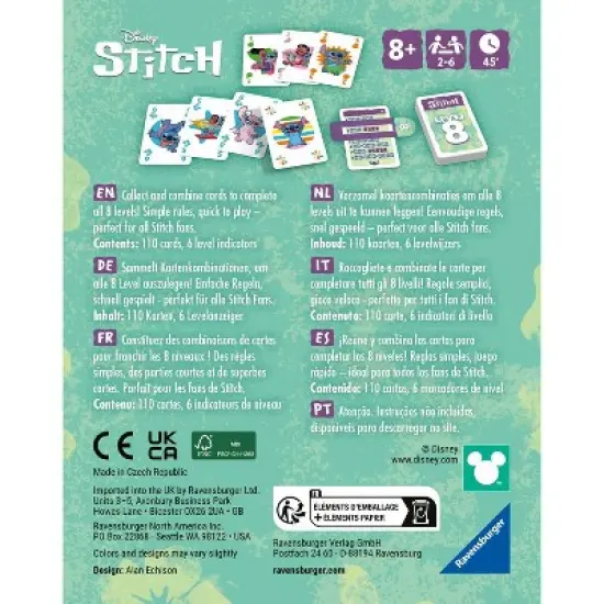 Ravensburger Stitch Level 8 Card Game: Math & Creative Thinking, 2-6 Players, 30-45 Min Classic Play, Includes Instructions image {2}