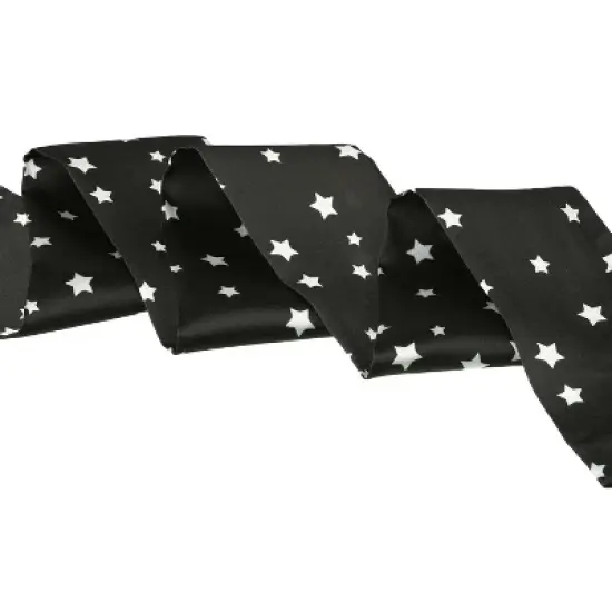 Allegra K Women's Star Print Double Sided Skinny Neck Scarves Neckerchief Hair Wrap image {3}