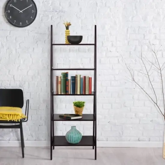 5 Shelf Ladder Bookcase - Flora Home image {4}
