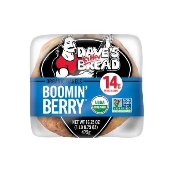 Dave's Killer Bread Organic Boomin Berry Bagels - 16.75oz/5ct image {14}
