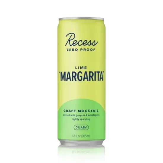 Recess Zero Proof Lime Margarita - 4pk/12 fl oz Cans image {1}